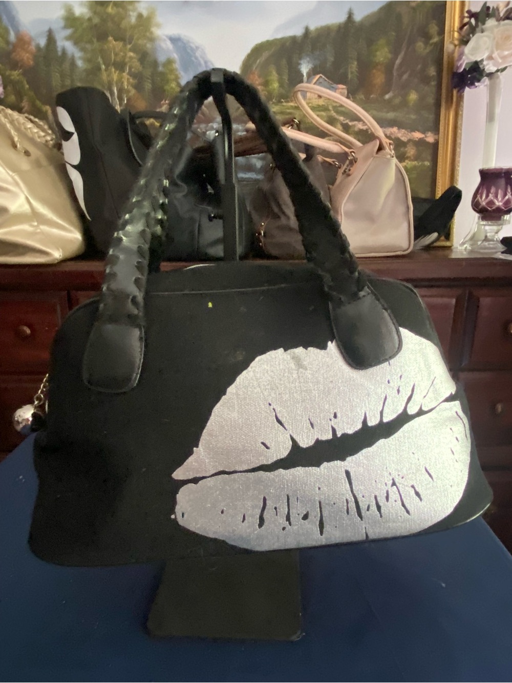 VTG Victorias Secret Angel Limited Edition Kiss Lips Tote - Y2K Supermodel Tote